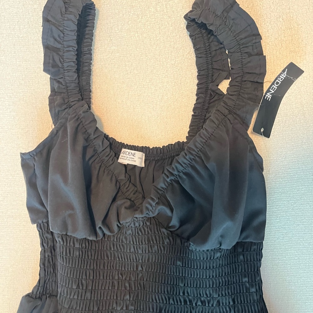 Chic Black Tiered Dress - Picture 4 of 6